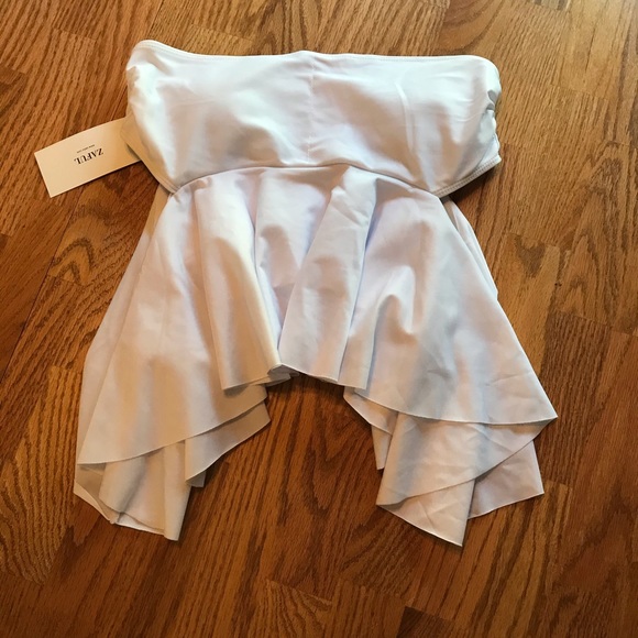 NWT Zaful White & Green Tropical Swimsuit Set (XL) - Picture 8 of 16